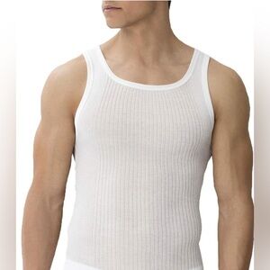Zimmerli White Ribbed Undershirt
